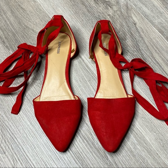 Express Shoes - Express Red Flats